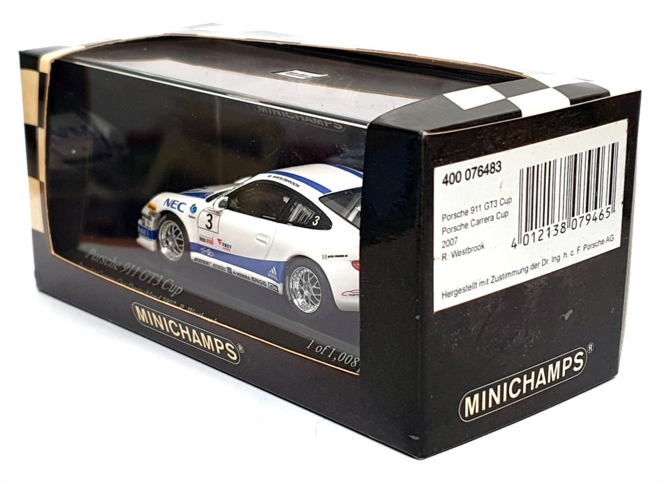 Minichamps 1/43 Scale 400 076483 - Porsche 911 GT3 Cup Porsche Carrera Cup 2007