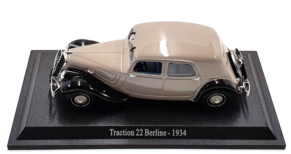 Atlas Editions 1/43 Scale 6112/508 - 1934 Citroen Traction 22 Berline - Beige