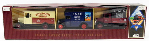 Lledo Diecast 3 Piece Set 25418 - Railway Express Parcel Vans Of The 1930s