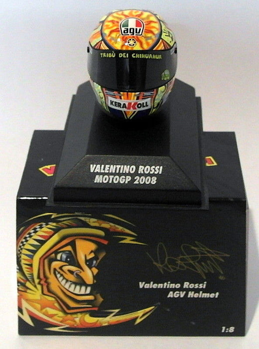 Minichamps 1/8 Scale 398 080046 - AGV Helmet Moto GP 2008 V. Rossi