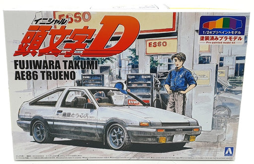 Aoshima 1/24 Scale Model Kit I-SP01 Initial D Fujiwara Takumi Toyota AE86 Trueno