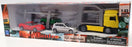 New Ray 1/43 Scale 15865 - MAN F2000 Car Hauler Includes Corvette, Mini & BMW