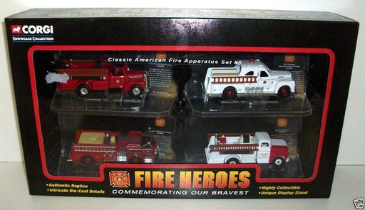 CORGI - CSFH14004 FIRE HEROES CLASSIC AMERICAN FIRE APPARTUS SET #5