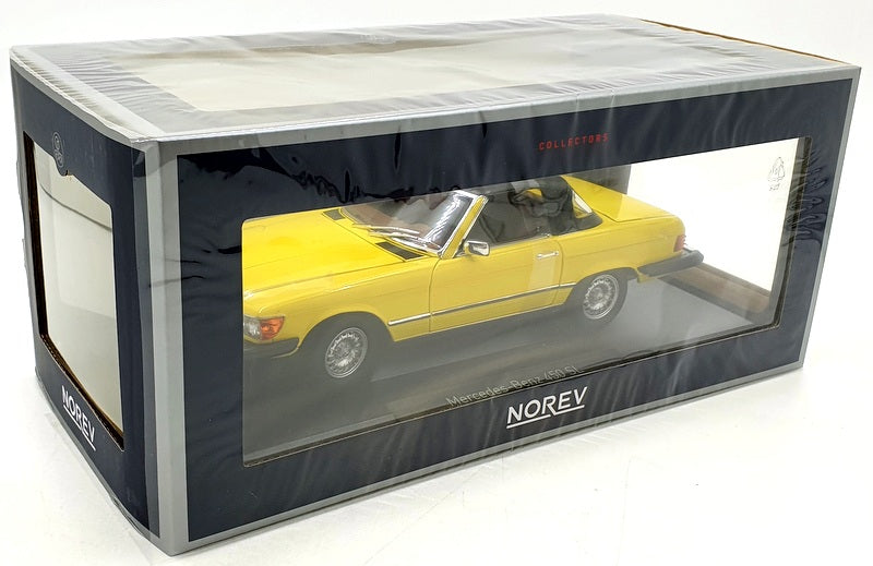 Norev 1/18 Scale 183727 - Mercedes-Benz 450 SL 1979 US Version - Yellow