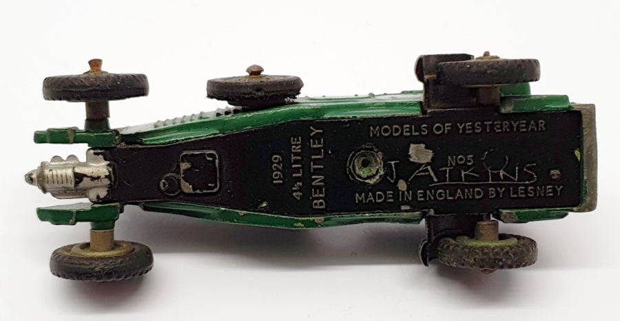 Matchbox Models Of Yeasteryear 8cm Long SM140 - 1929 Bentley 4.5L - Green