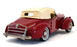 Western Models 1/43 Scale WMS31 - 1940 Packard Darrin - Deep Red/White