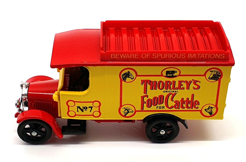 Corgi 13cm Long Diecast 859 - Thornycroft Van Thorley's - Yellow/Red