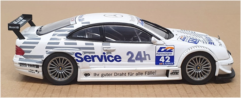 Autoart 1/43 Scale MB42W - Service 24h AMG Mercedes CLK #42 - White