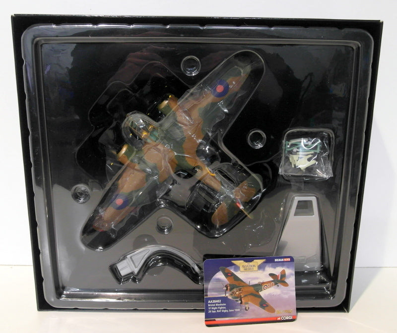 Corgi 1/72 Scale Diecast AA38402 Bristol Blenheim 1F Night Fighter 29Sqn RAF 40