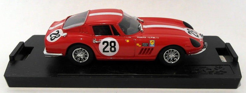 Box Model 1/43 Scale Diecast 8452 - Ferrari 275 GTB4 #28 Le Mans 1967 - Red