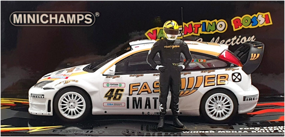 Minichamps 1/43 Scale 436 068446 Ford Focus RS WRC 1st #46 Monza Show 2006 Rossi