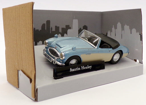 Cararama 1/43 Scale Model Car 416240 - Austin Healey - Met Blue/Milky