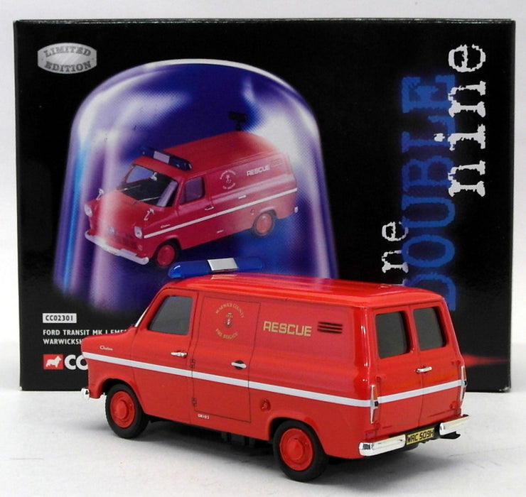 Corgi 1/43 Scale CC02301 - Ford Transit Mk1 Warwickshire County Fire Brigade