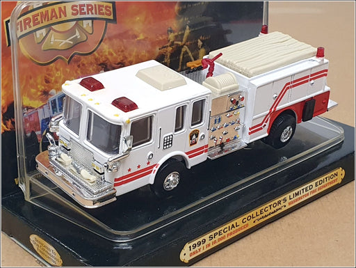 Road Champs 14cm Long 42009 - Washington Fire Engine Truck - White/Red