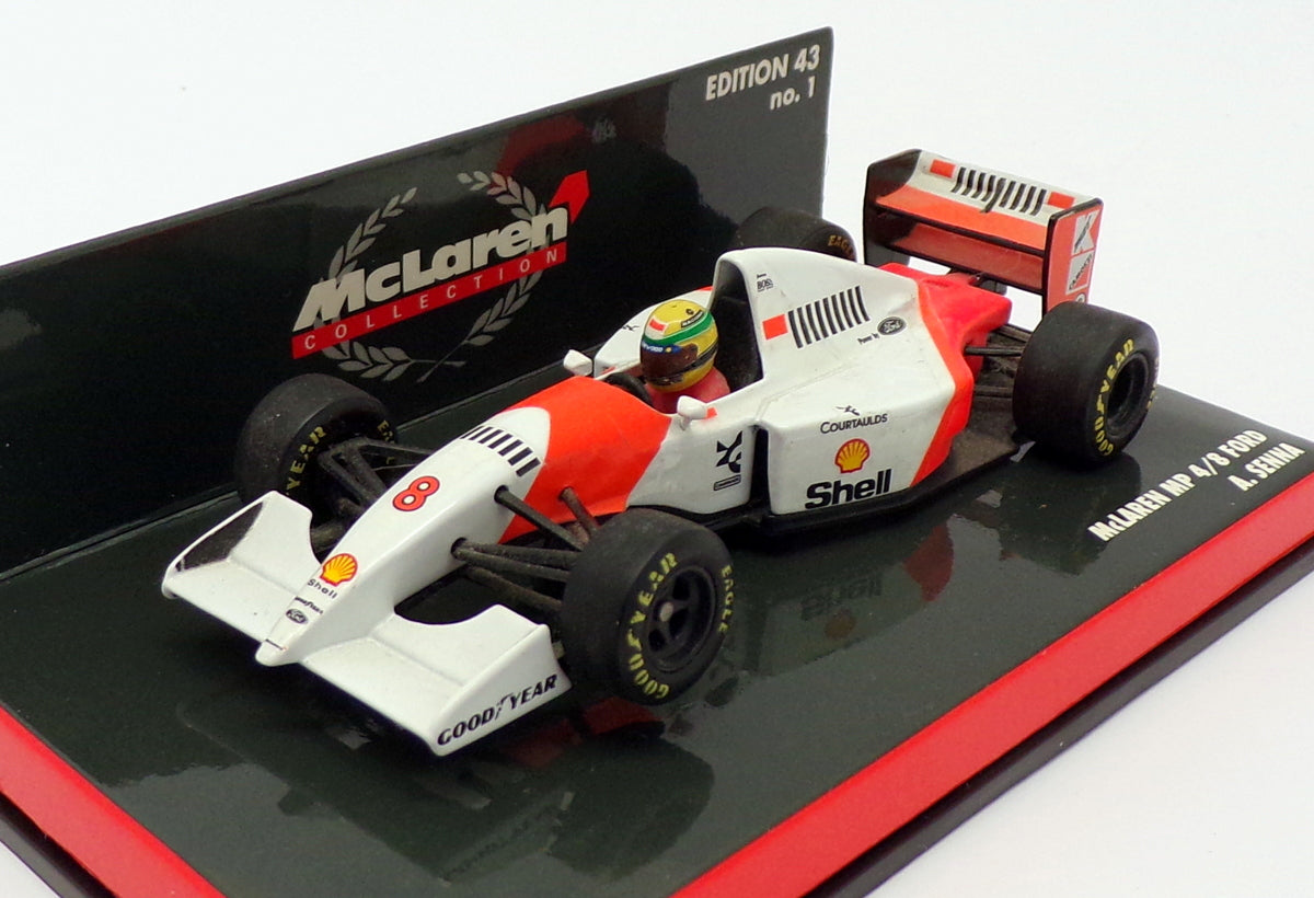 Minichamps 1/43 Scale 530 934308 - F1 McLaren MP 4/8 Ford - #8 A.Senna