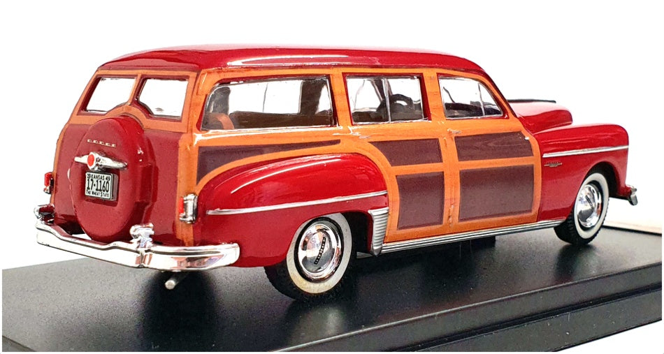 Ixo 1/43 Scale PRD563 - 1949 Dodge Coronet Woody Wagon - Bordeaux