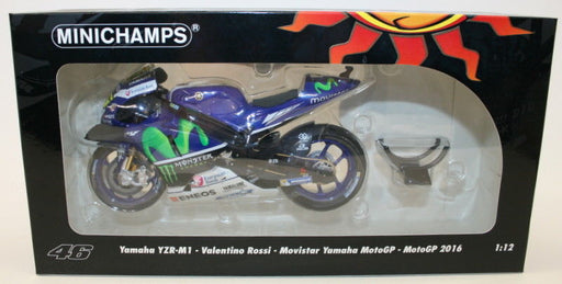 Minichamps 1/12 122 163046 Yamaha YZR-M1 Valentino Rossi Movistar MotoGP 2016