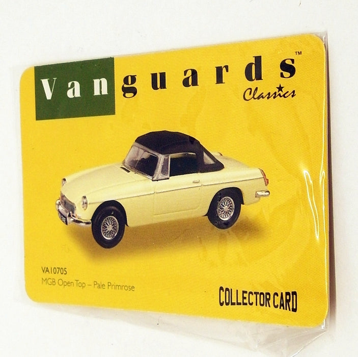 Vanguards 1/43 Scale Diecast VA10705 - MGB Open Top - Pale Primrose