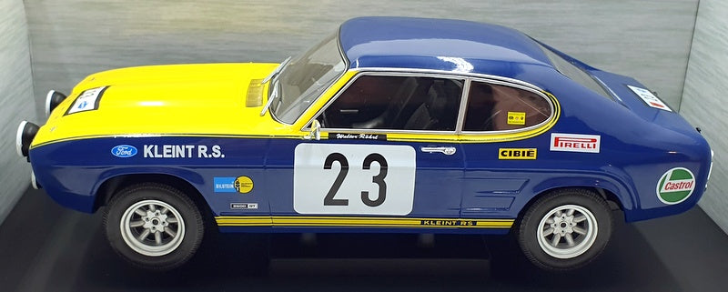 Model Car Group 1/18 Scale MCG18296R Ford Capri MK I #23 Olympia 1972 Rohrl