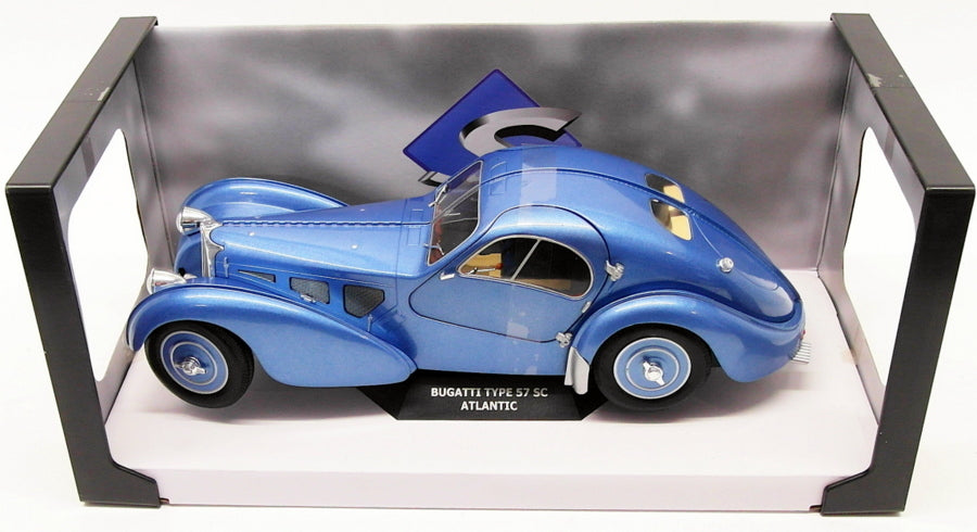 Solido 1/18 Scale S1802102 - Bugatti Type 57 SC Atlantic - Metallic Blue