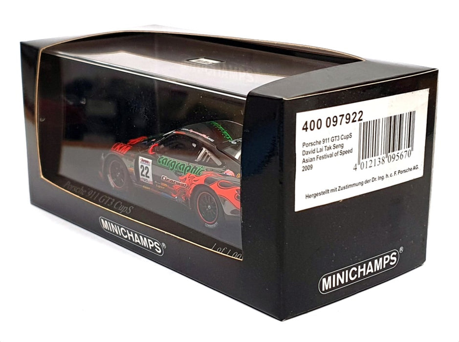 Minichamps 1/43 Scale 400 097922 - Porsche 911 CupS Asian Festival Of Speed 2009