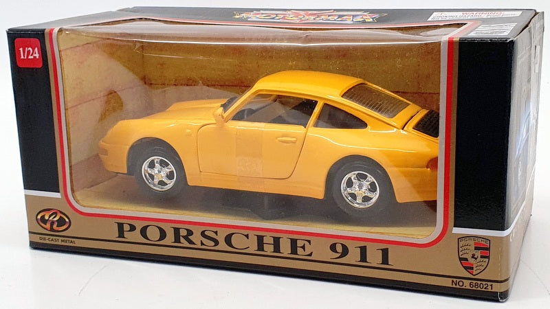 Motor Max 1/24 Scale Model Car 68021 - Porsche 911 - Yellow