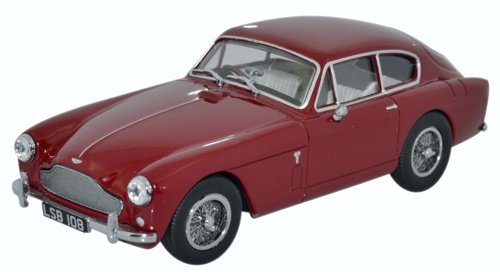 Oxford Diecast 1/43 Scale AMDB2003 - Aston Martin DB2 MkIII Saloon - Peony Red