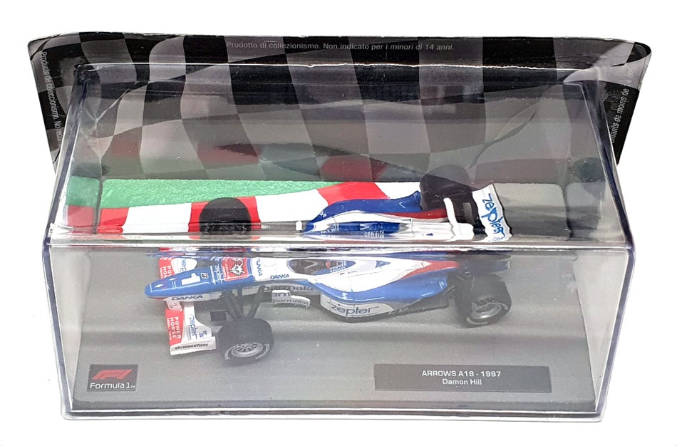 Altaya 1/43 Scale AT301122W - F1 1997 Arrows A18 Damon Hill - Blue/White