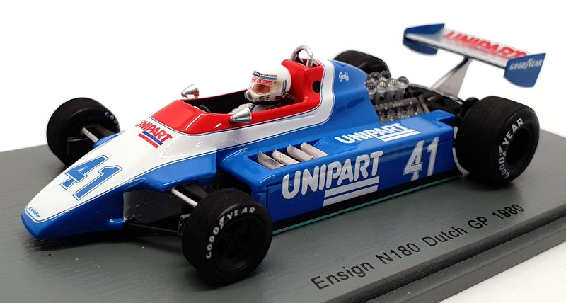 Spark 1/43 Scale S5307 - 1980 Ensign N180 #41 Dutch GP Geoff Lees