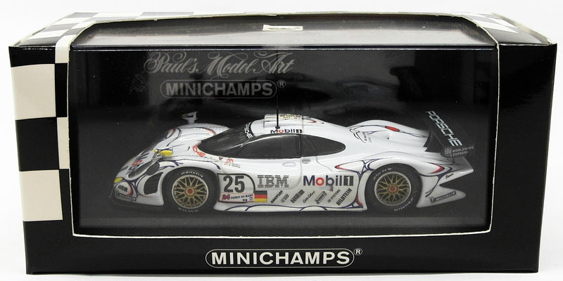 Minichamps 1/43 Scale Model Car 430 986925 - Porsche 911 GT1 #25 2nd 24h LM 1998