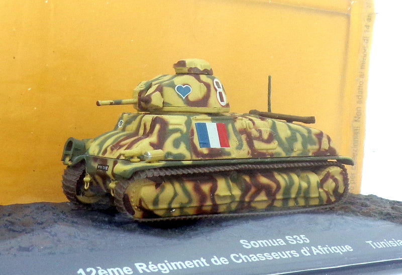 Altaya 1/72 Scale A2520K - Somua S35 Tank - Tunisia 1943