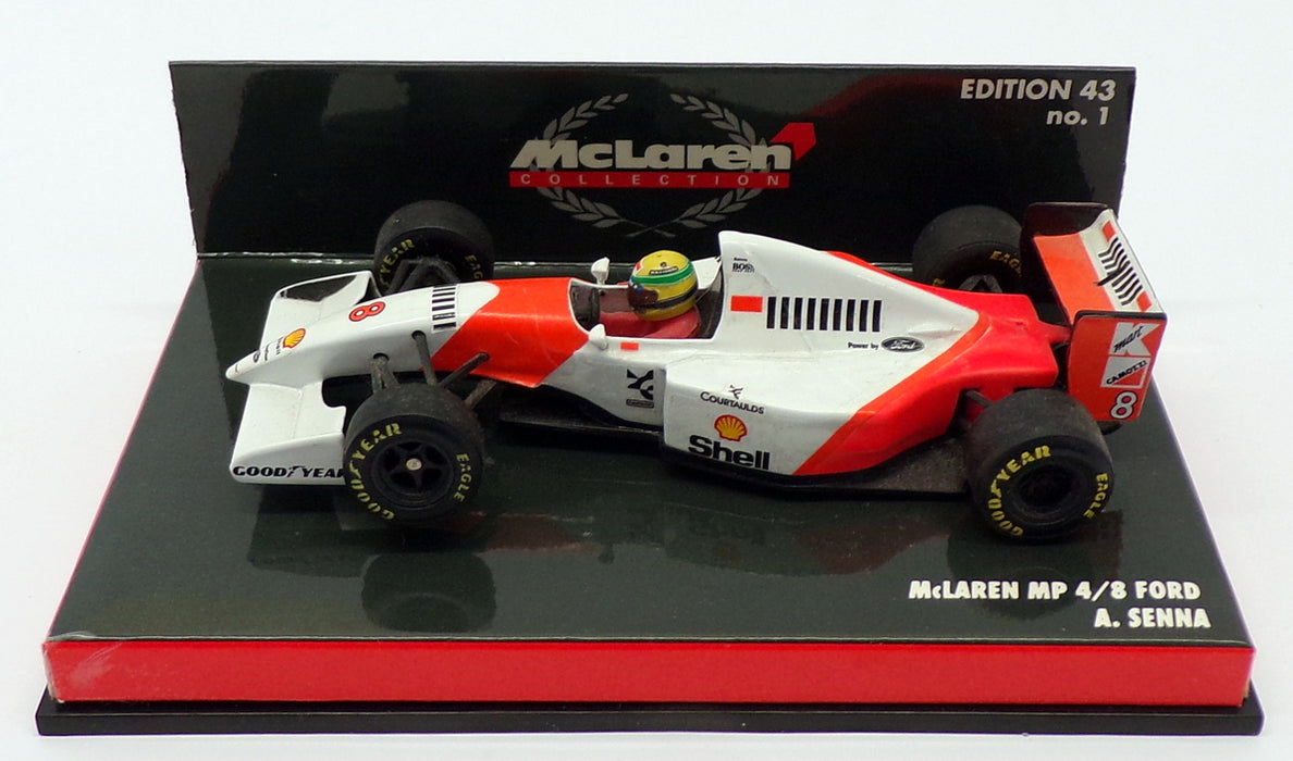 Minichamps 1/43 Scale 530 934308 - F1 McLaren MP 4/8 Ford - #8 A.Senna