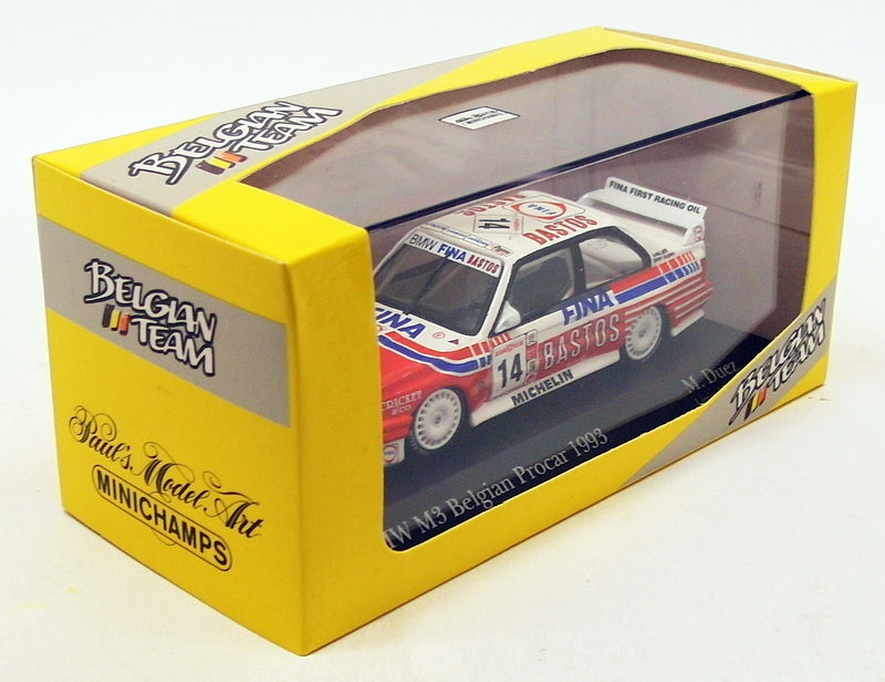 Minichamps 1/43 Scale 434 932014 - BMW M3 Belgian Procar '93 Duez