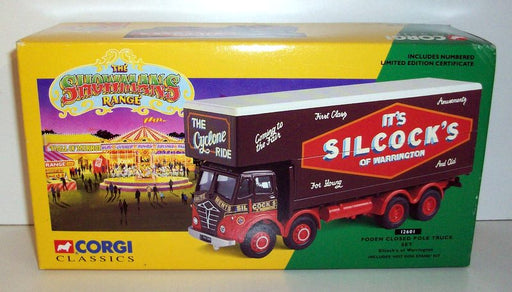 Corgi 1/50 scale 12601 Foden closed pole truck set Silcocks Warrington