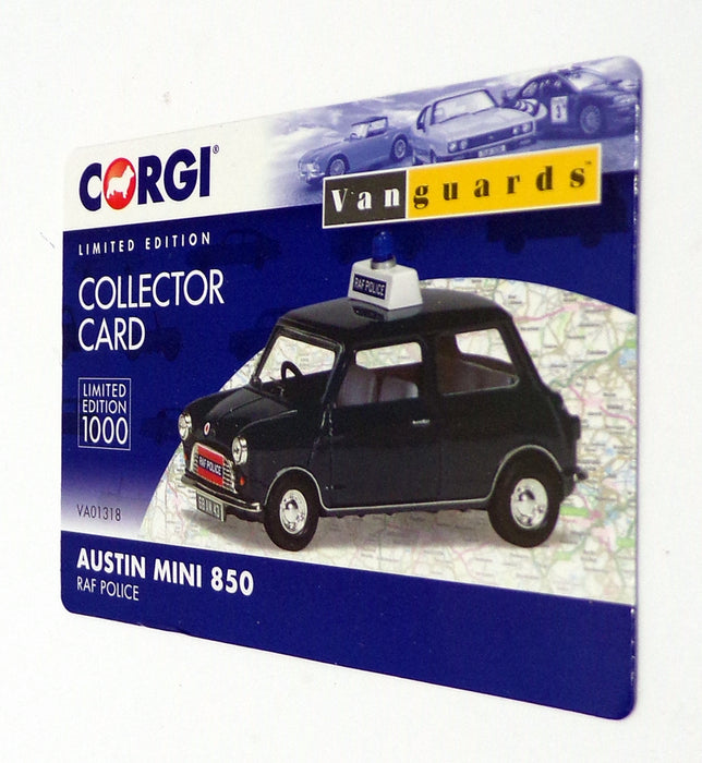 Vanguards 1/43 Scale VA01318 - Austin Mini 850 RAF Police - Grey