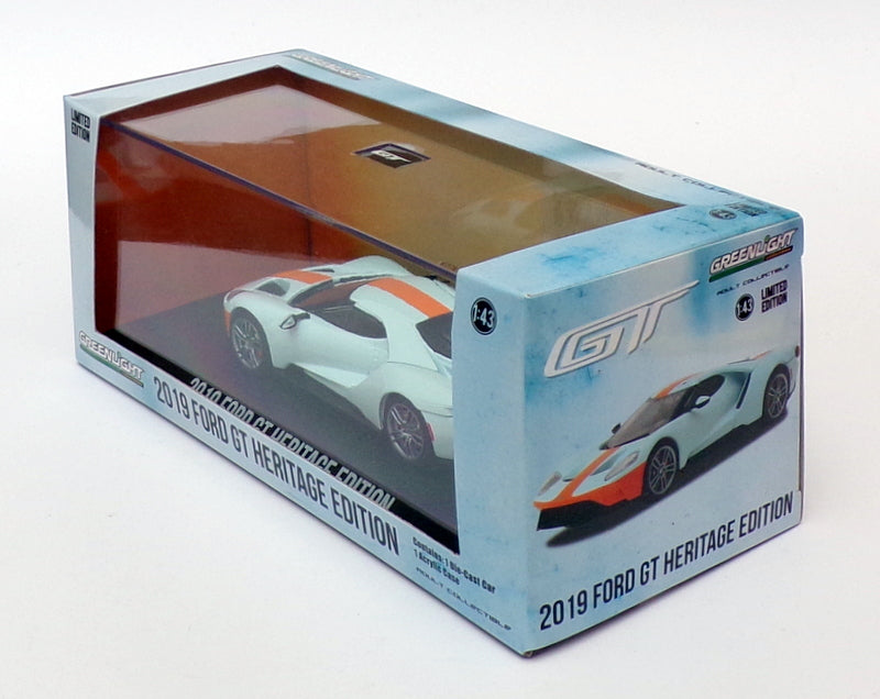 Greenlight 1/43 Scale 86158 - 2019 Ford GT Heritage Edition - Blue/Orange