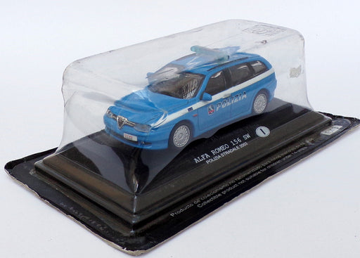 Altaya 1/43 Scale Police Car ALP06  - Alfa Romeo 156 SW - Polizia Stradale 2003