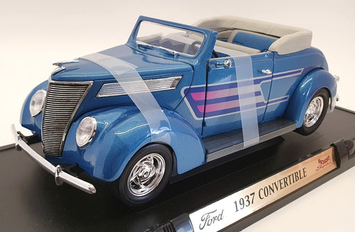 Road Signature 1/18 Scale Model Car 92238 - 1937 Ford Convertible - Blue