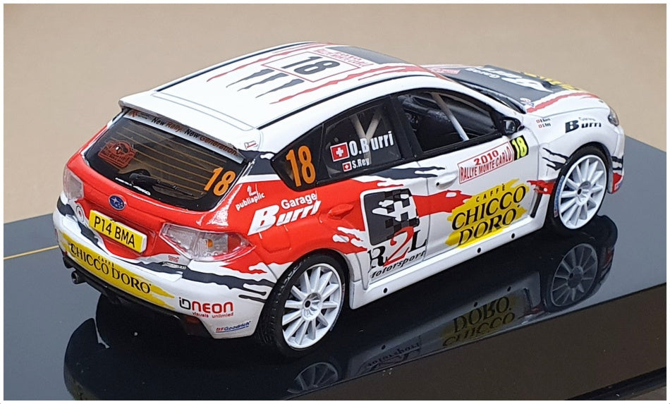 Ixo 1/43 Scale RAM427 - Subaru Impreza WRX STI Rally Monte Carlo 2010