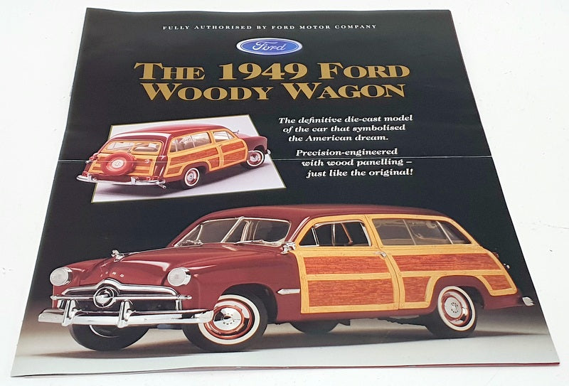 Franklin Mint 1/24 Scale Model Car FM670 - 1949 Ford Woody Wagon - Burgundy