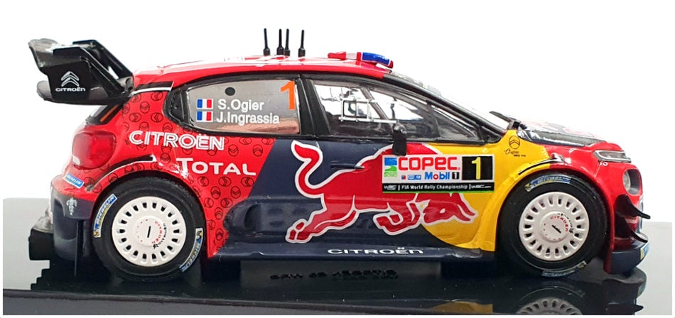 Ixo 1/43 Scale RAM712 - Citroen C3 WRC Rally Chile 2019 #1 Ogier/Ingrassia