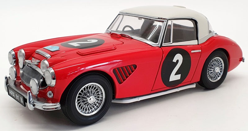 Kyosho 1/18 Scale 08146A - Austin Healey 3000 Austrian Alpine Rally 1964 - Red