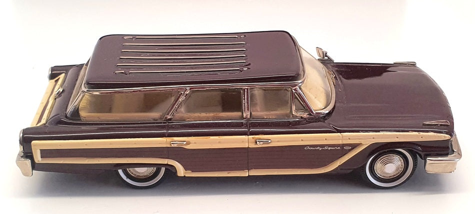 CONQUEST 1/43 Scale CQ3621 - 1963 Ford Galaxie Country Squire - Maroon