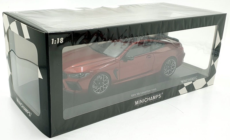 Minichamps 1/18 Scale Diecast 110 029020 - BMW M8 Coupe 2020 - Met Red