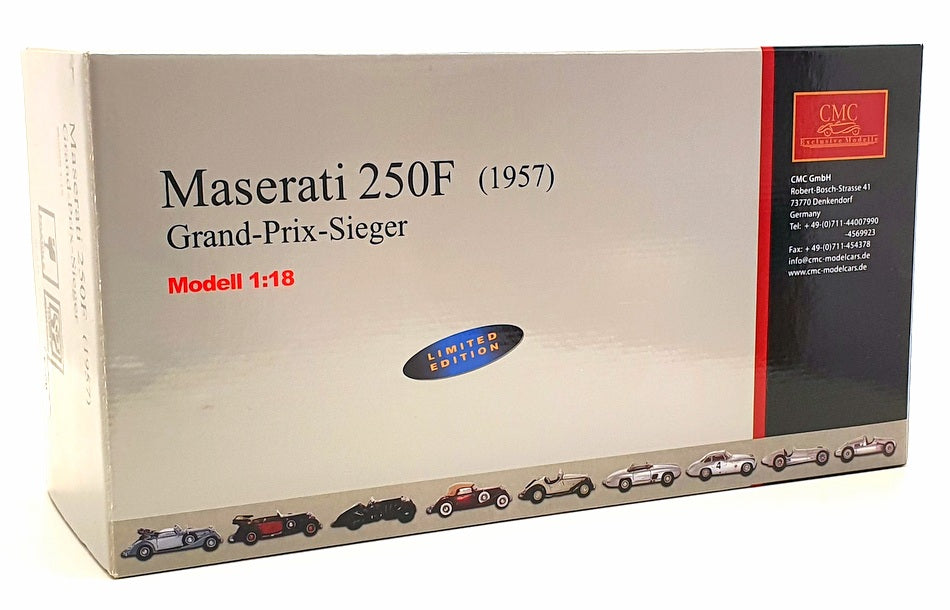 CMC 1/18 Scale M-064 - F1 Maserati 250F Grand-Prix-Siegar 1957 - #1 JM. Fangio