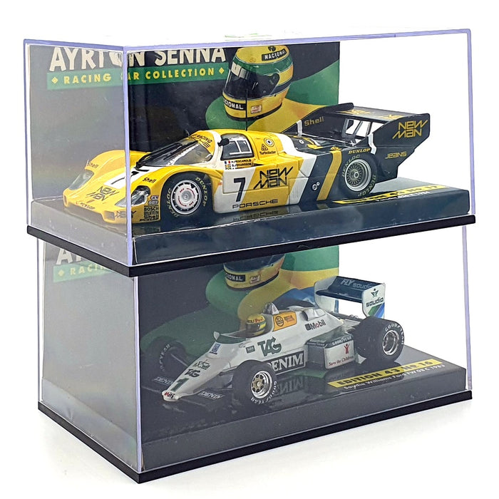 Minichamps 1/43 Scale ASCOL17 - A.Senna Collection 1-17 + Cabinet & Certificate