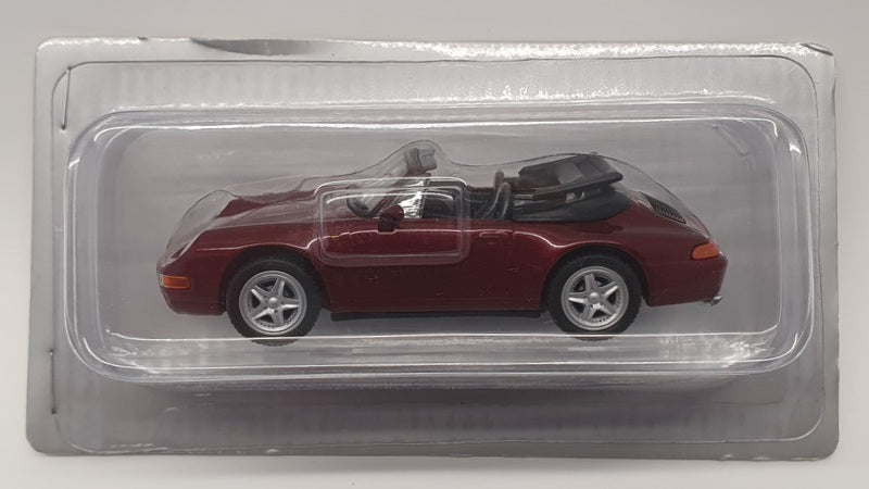 Deagostini 1/43 Scale COD028 - 1995 Porsche 911 Carrera Cabrio - Burgundy