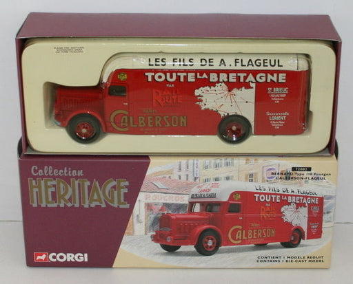 CORGI 1/50 COLLECTION HERITAGE 72002 BERNARD TYPE 110 FOURGON CALBERSON FLAGEUL