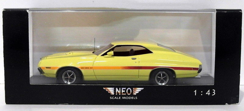 NEO 1/43 Scale Resin Model NEO44741 - Ford Gran Torino Coupe Sport - Yellow