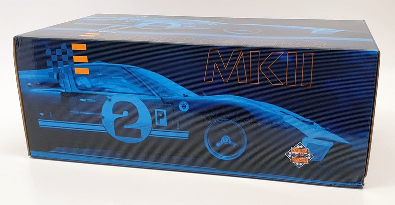 Exoto 1/18 Scale Diecast 8048 - Ford GT 40 MKII #7 - Silver/Black